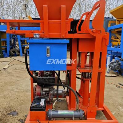 EX2-25 interlocking brick making machine is delivered to Senegal