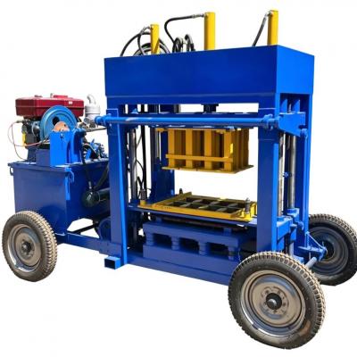 EX4-30 concrete block machine with wheels